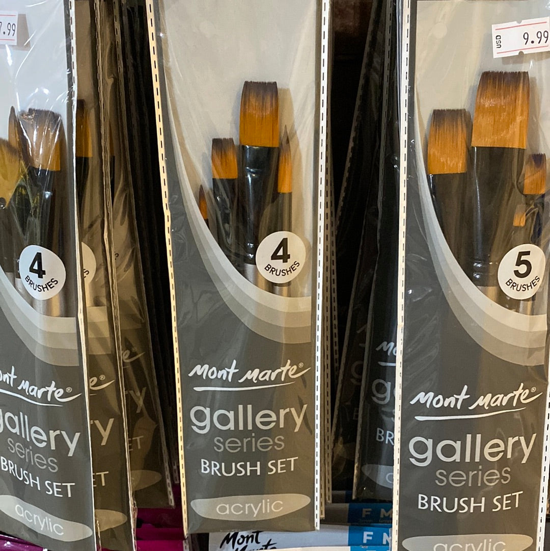 MM Gallery Series Brush Set Acrylic 4pc