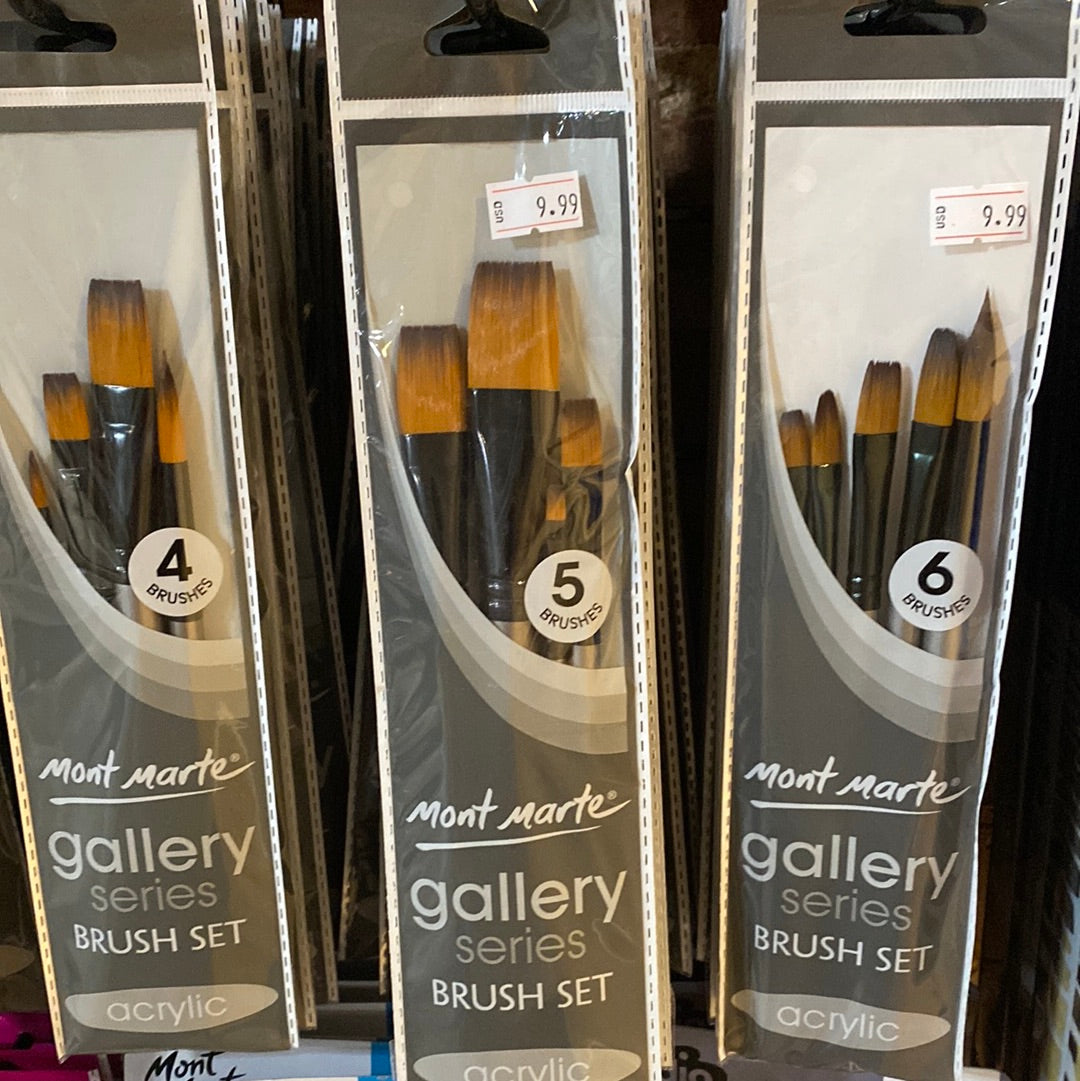 MM Gallery Series Brush Set Acrylic 5pc